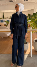 Line denim set