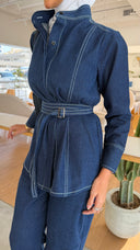 Line denim set