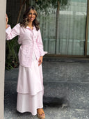 Summer pink layers skirt ( set)