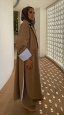 Mocha Stripe Trench set