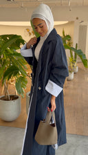 Navy Stripe Trench set