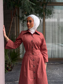Brick red summer dress