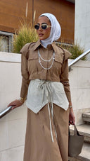 Sand Layered Dress