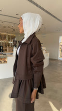 Brown Ruffle Set