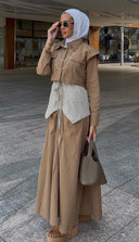 Sand Layered Dress