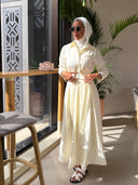 Butter yellow summer dress