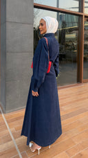 Belted Denim dress
