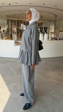Grey Ruffle Set