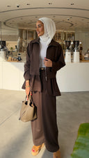 Brown Ruffle Set