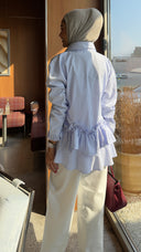 Ruffle Stripe Shirt set