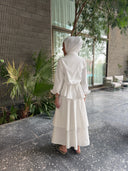 Summer white layers skirt ( set)