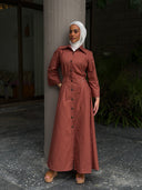 Brick red summer dress