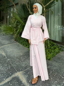 Summer pink skirt set