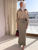Wrapped skirt set