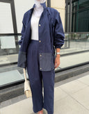Baggy navy blue set