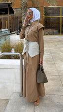 Sand Layered Dress