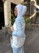 Summer baby blue net set