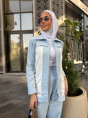 Summer baby blue net set